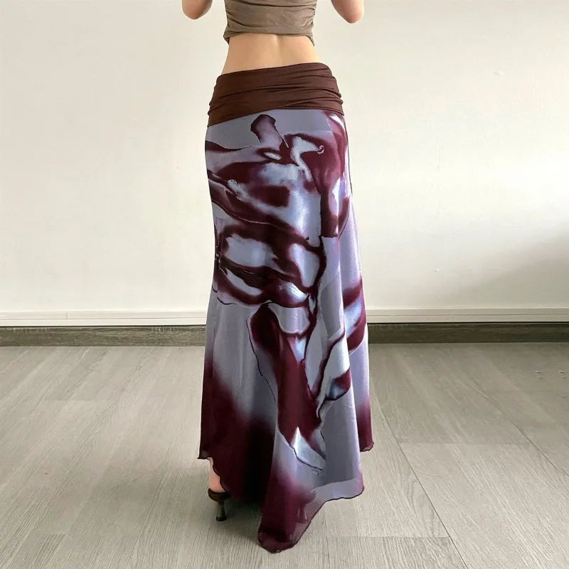 Y2K Long Skirt